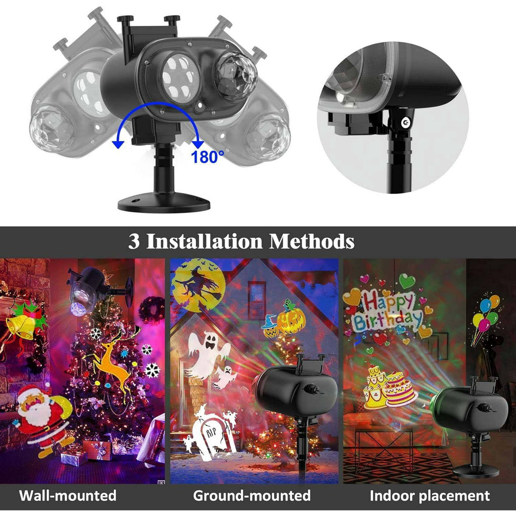 Morfone Halloween Projector Lights, Waterproof Holiday Projector Lights for Halloween Decorations Outdoor or Indoors