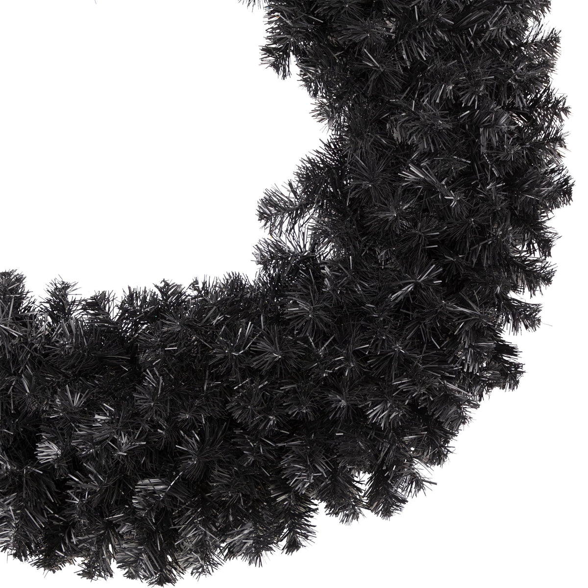 Northlight Colorado Spruce Artificial Halloween Wreath - 36" - Black - Unlit