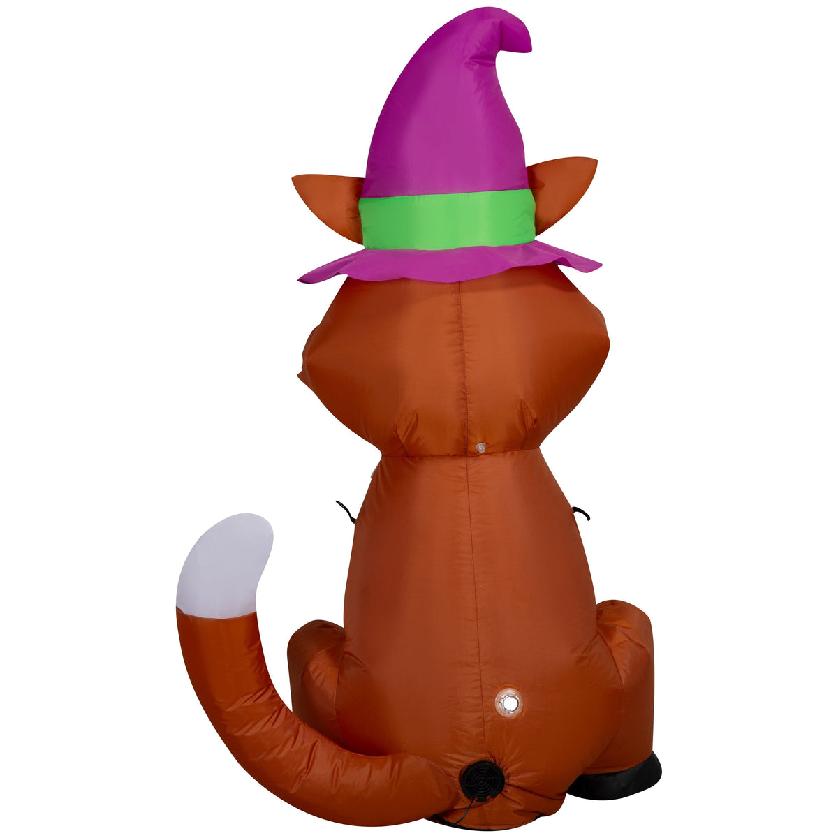 Fox with Witch Hat Airblown Yard Inflatable, Multicolor, 4', Halloween by Way To Celebrate