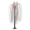 Indoor/Outdoor Battery-Operated 8-Function LED Color-Changing Willow Tree, Orange and Purple, 48", Halloween by Way To Celebrate