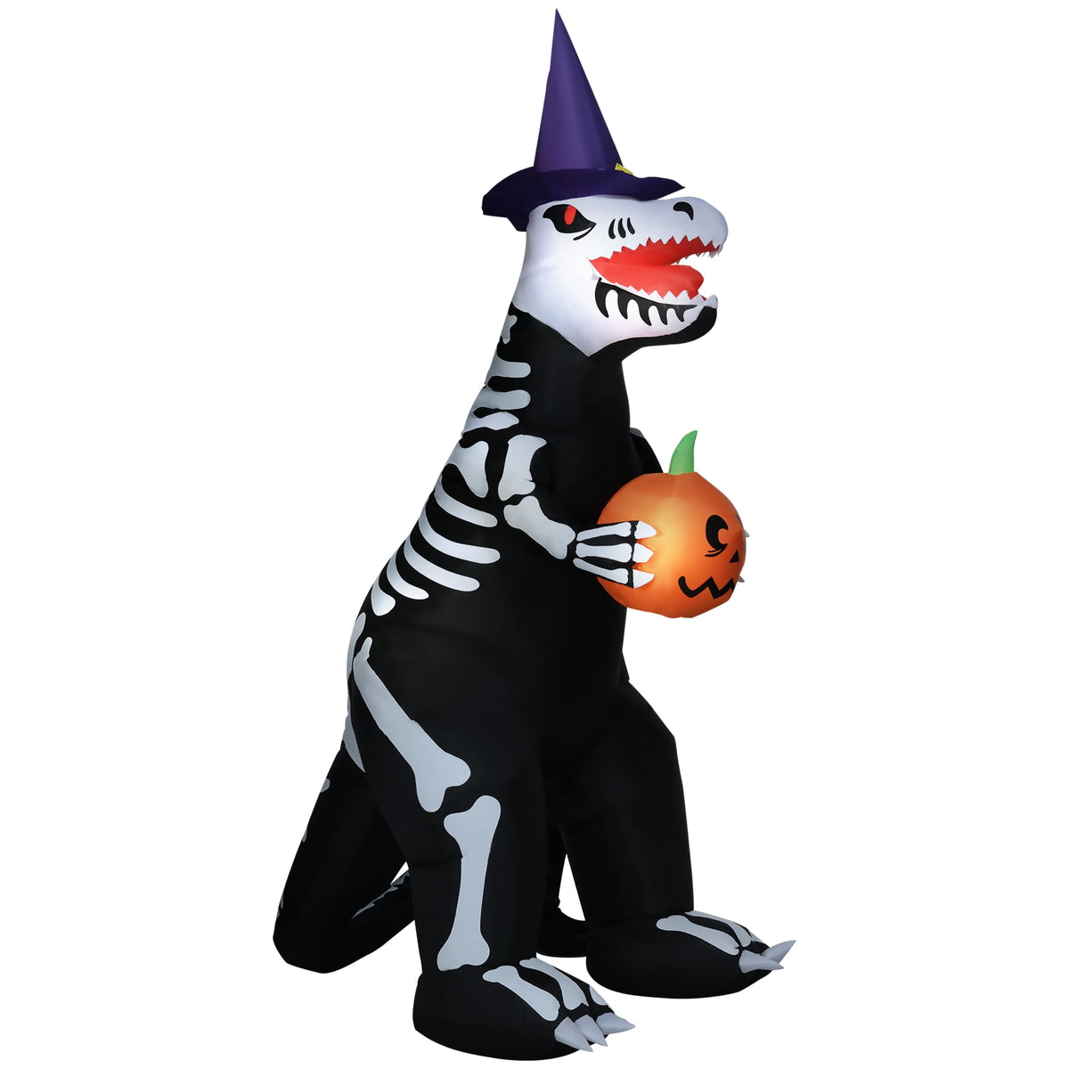 HOMCOM Halloween Inflatable Pumpkin with LED Lights for Garden Indoor Outdoor