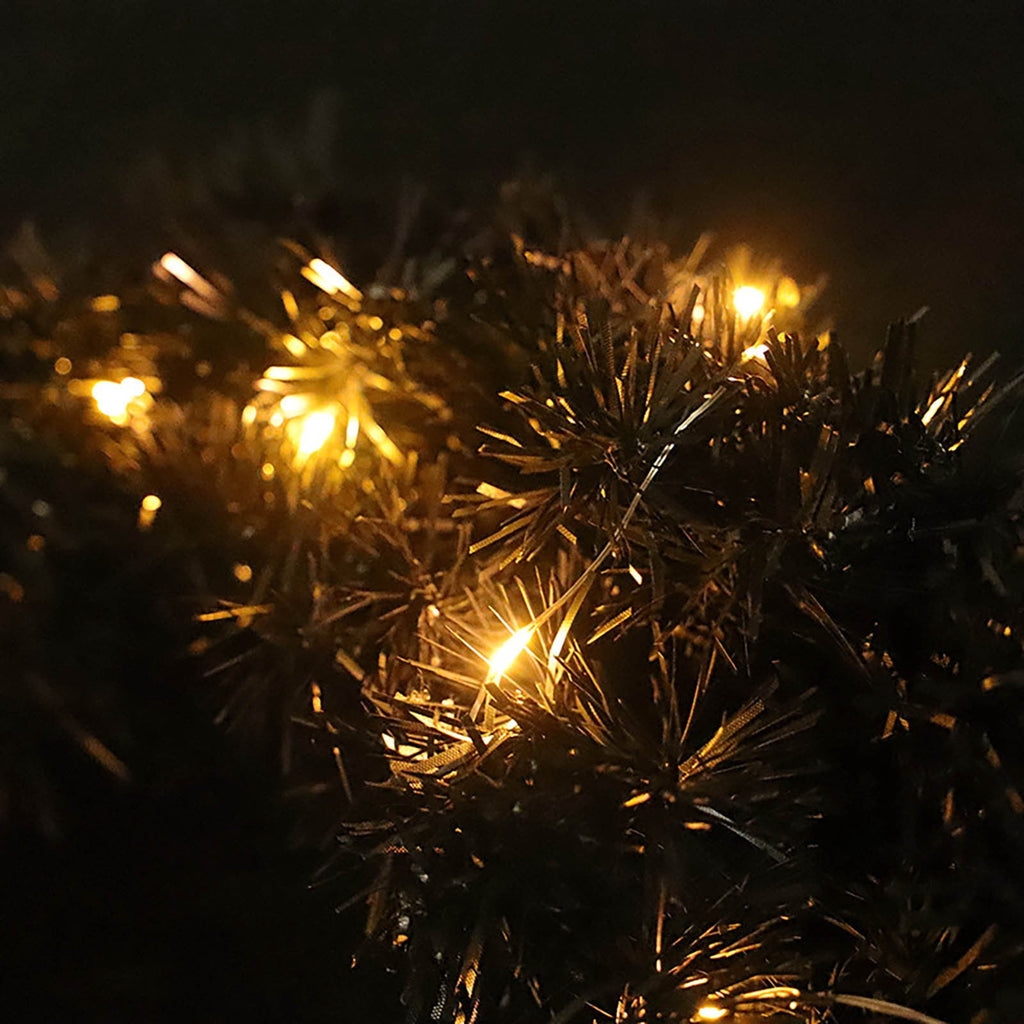Halloween Christmas Glamorous Black Illuminated Wreath Trendy Led Vine Circle For Festive Decor Wreath Halloween Decorations
