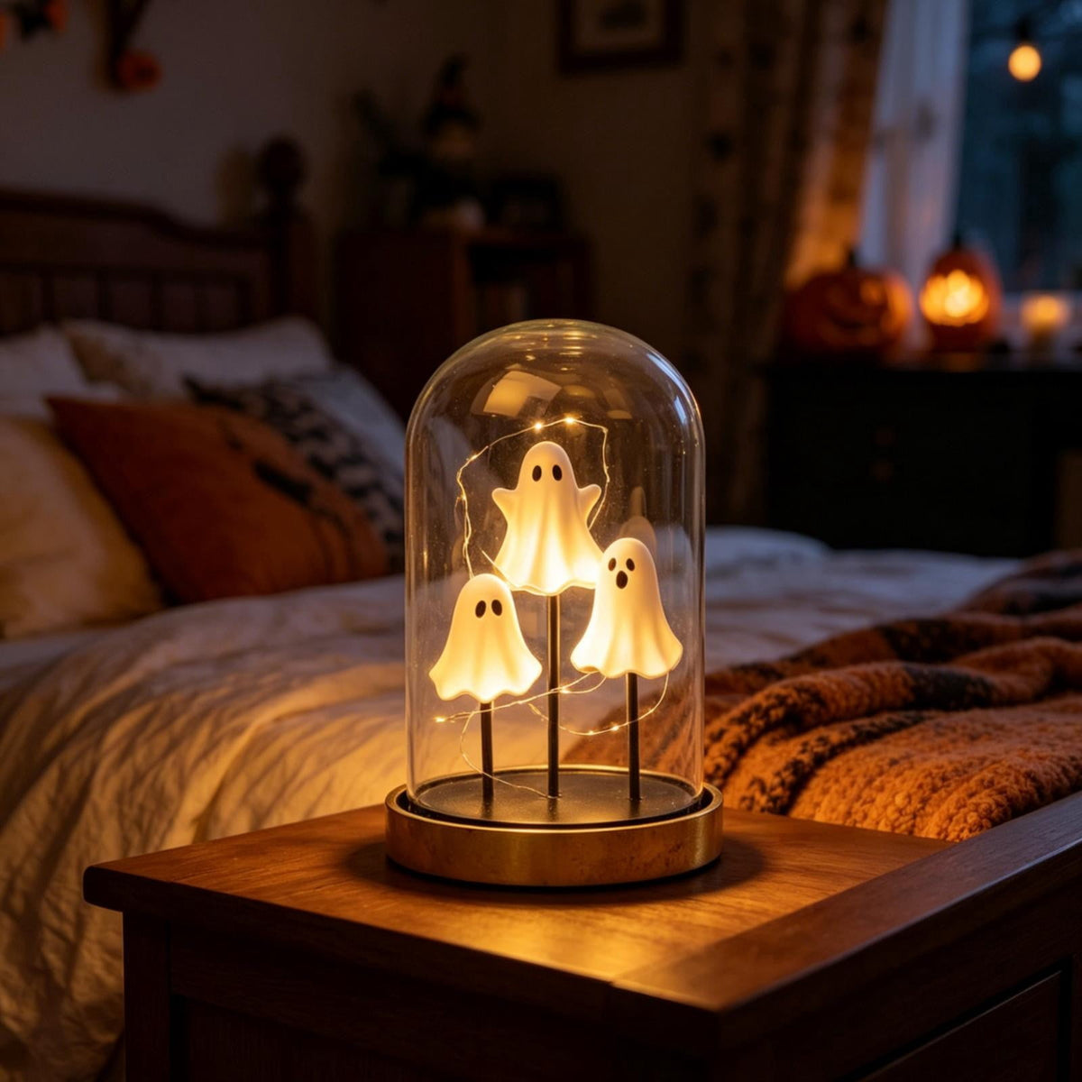 Sruoe Resin Owl Vintage Table Lamp, Decorative Animal Night Light for Bedroom Office Indoor Home Year Round Decor