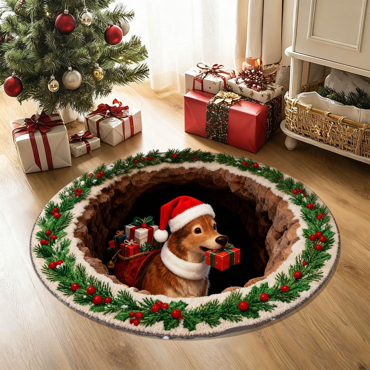 Tupukom Under 5 Dollars Christmas Welcome Doormat Front Door Mat Indoor Outdoor Entrance Floor Mats Non-Slip Washable Christmas Home Decor 16" x 24" Inch