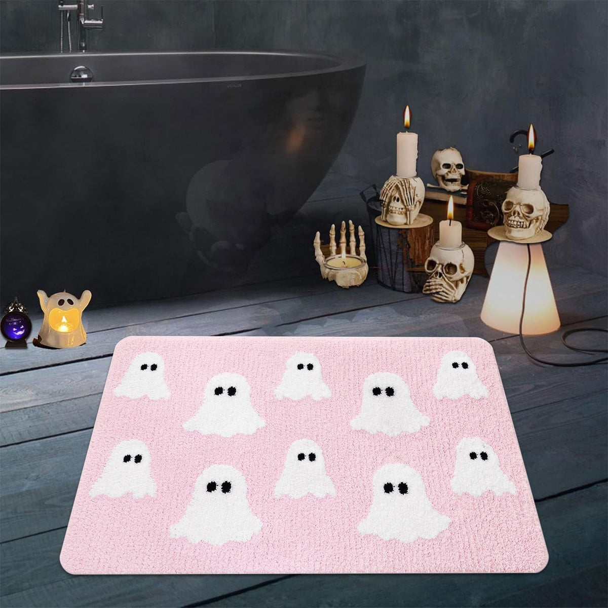 Halloween Pumpkin Doormat, Soft Non-Slip Indoor Outdoor Welcome Rug for Entryway Porch and Front Door