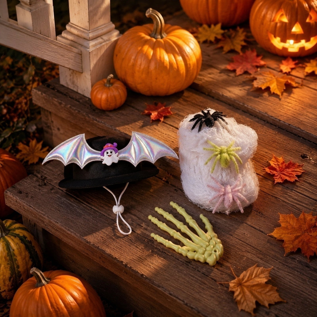 Halloween Garden Porch Decor, Porch Goose Outfits Halloween, 23 Inch Porch Goose Outfits, Witch Dress and Hat Set, Fits 23X11X26 Inch Standing Plush Goose for Front Porch Lawn
