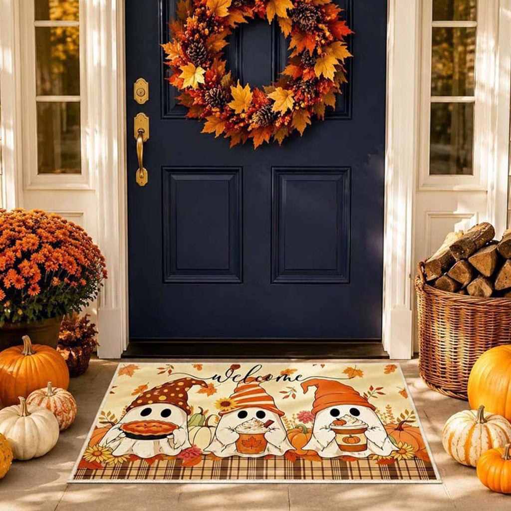 Halloween Kitchen Mat Halloween Printed Carpet Non-slip Entry Door Entry Mat Absorbent Bathroom Kitchen Entryway Mat 40*60cm