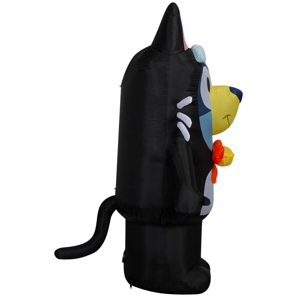 Airblown Halloween Inflatable Bluey in Cat Costume with LED Lights
