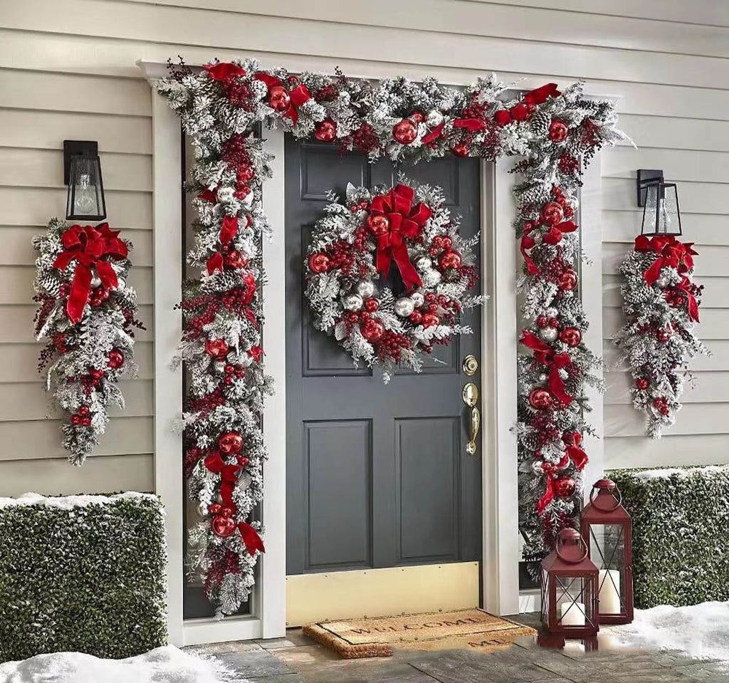 YOTQUSKI Halloween Wreath,Halloween Wreaths For Front Door,Witch Door Wreath Halloween Decorations,with Witch Hat Legs Hanging Lanyard for Party Decorations Indoor Outdoor