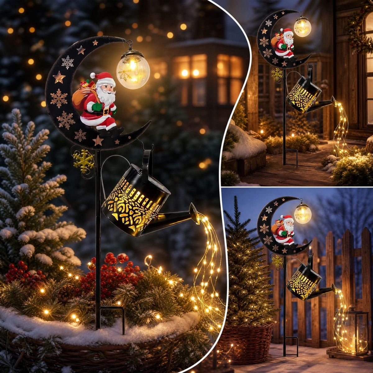 Halloween Solar Garden Stake Light,Metal Hanging Pumpkin Lantern Waterproof for Yard Lawn Proch