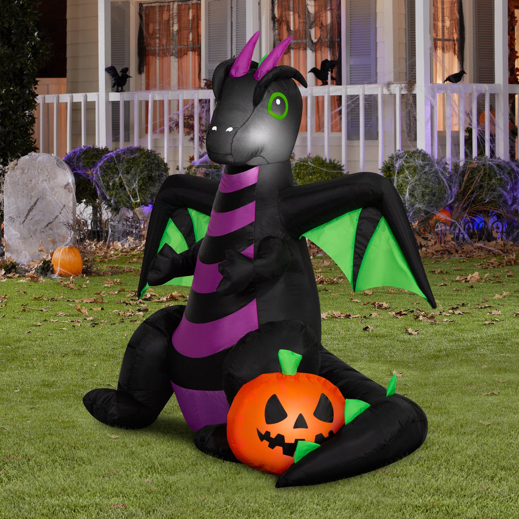Baby Dragon Airblown Yard Inflatable, Multicolor, 3.5', Halloween by Way To Celebrate