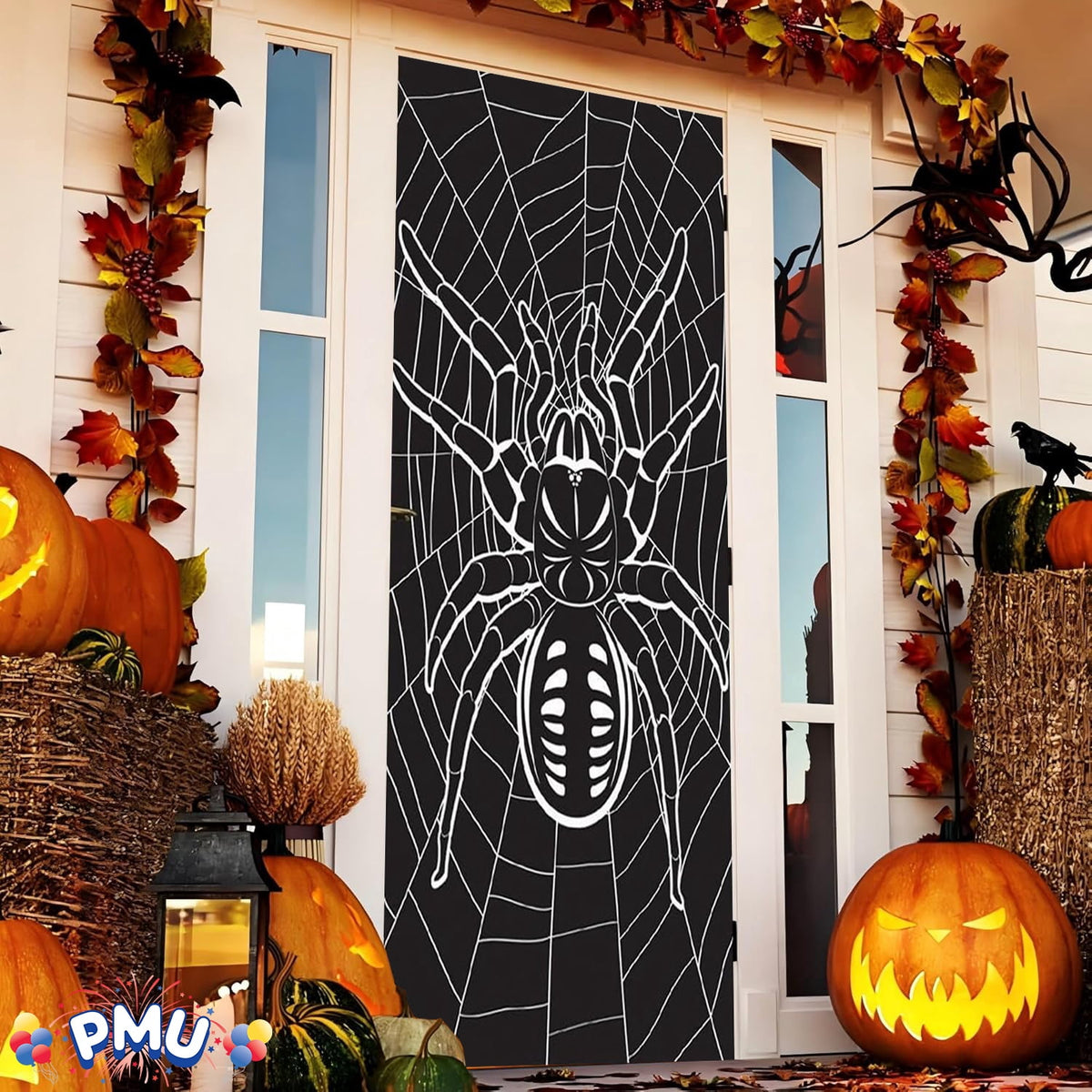 PMU Halloween Bathroom Door Cover, Halloween Decor, Door Decor
