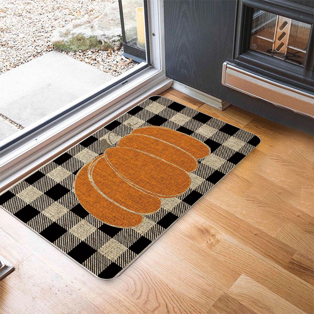 kladzum Halloween Door Mats Outdoor Rug Pumpkins Doormat Halloween Rugs Spooky Entryway Rug for Trick-or-Treaters Scary Yet Stylish Front Door Decoration Dirt Wiper Home Kitchen Floor Front Door Mats