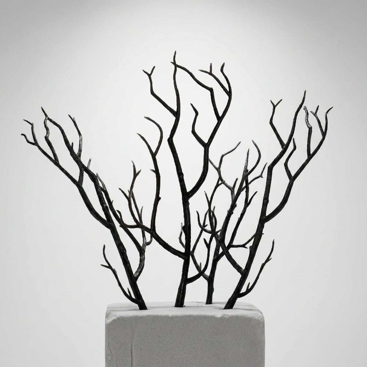 Halloween Artificial Branches, 10Pcs Black Bare Twigs Vase Fillers for Spooky Home Decor, Plastic Decorative Stems for Mantel Table Centerpiece, Creepy Indoor Outdoor Halloween Accents