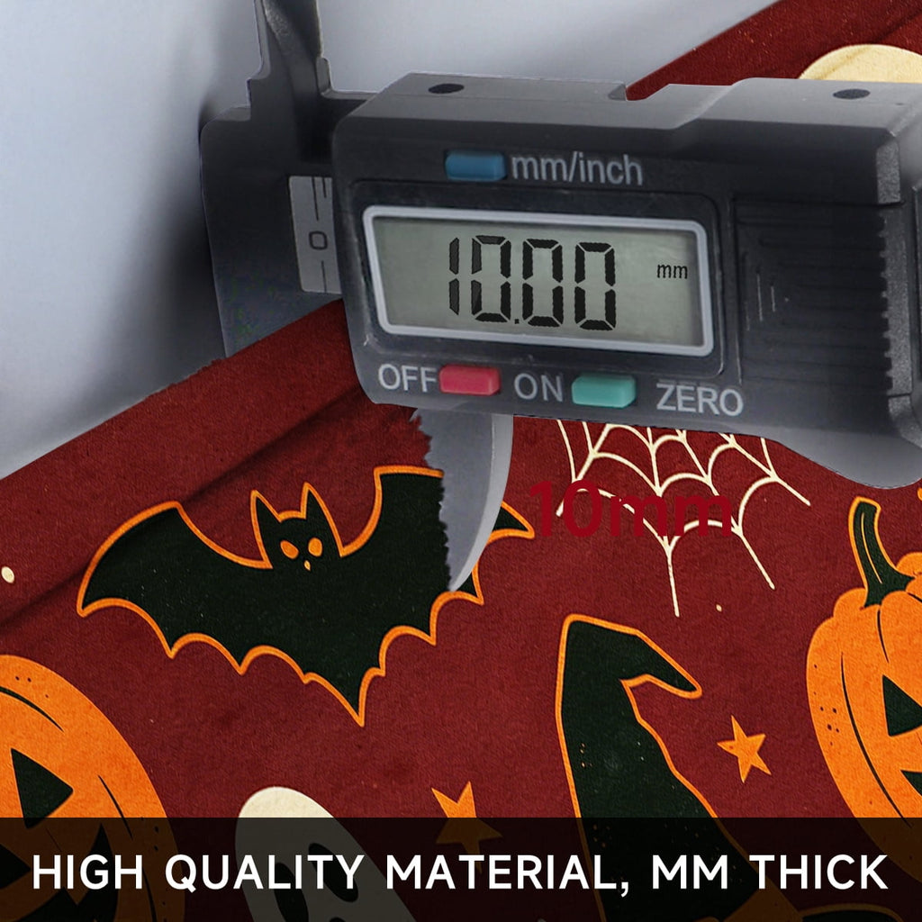 YIMEIS Halloween Pumpkin Lanterns Multi-purpose 1-Piece Flannel Mat and Kitchen Rugs,Soft Non-slip for Home Bedroom Bathroom