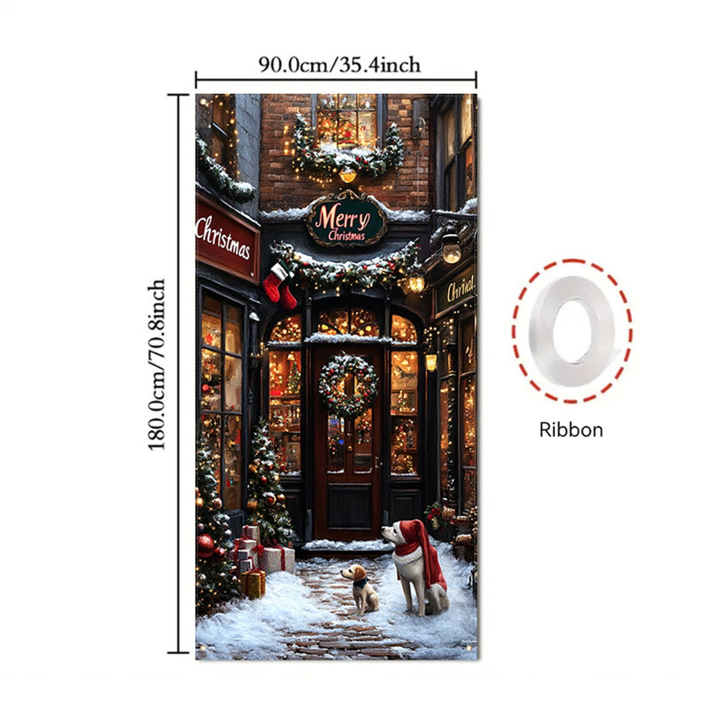 DAMAI Halloween Door Hanging Curtain Party Festival Scene Layout Supplies Decorative Porch Hanging Cloth