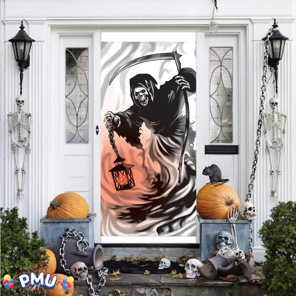 PMU Halloween Bathroom Door Cover, Halloween Decor, Door Decor