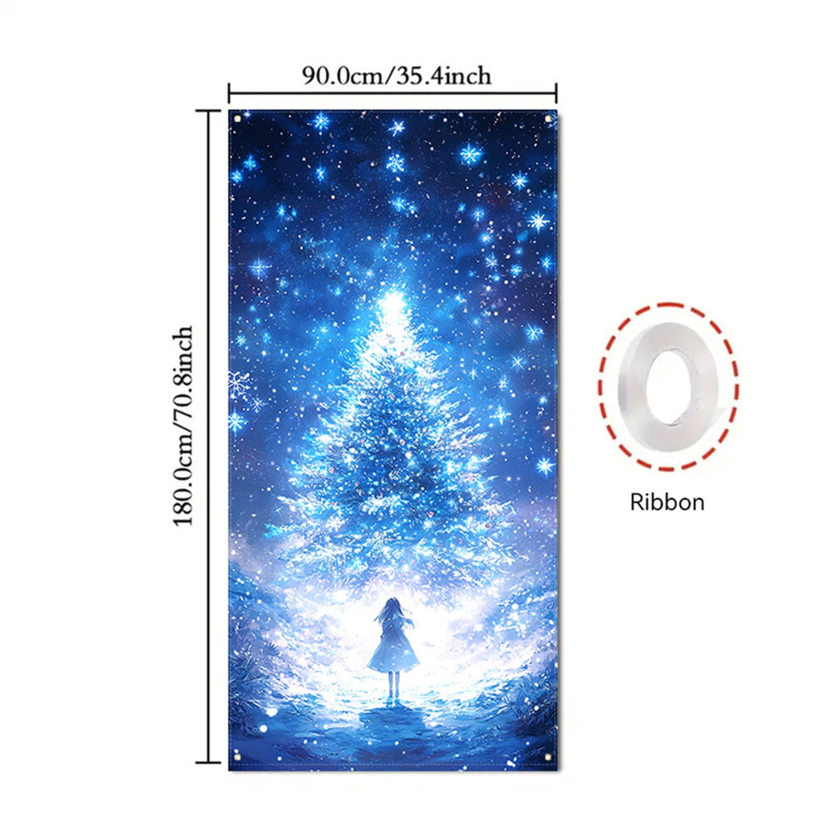 DAMAI Halloween Door Hanging Curtain Party Festival Scene Layout Supplies Decorative Porch Hanging Cloth