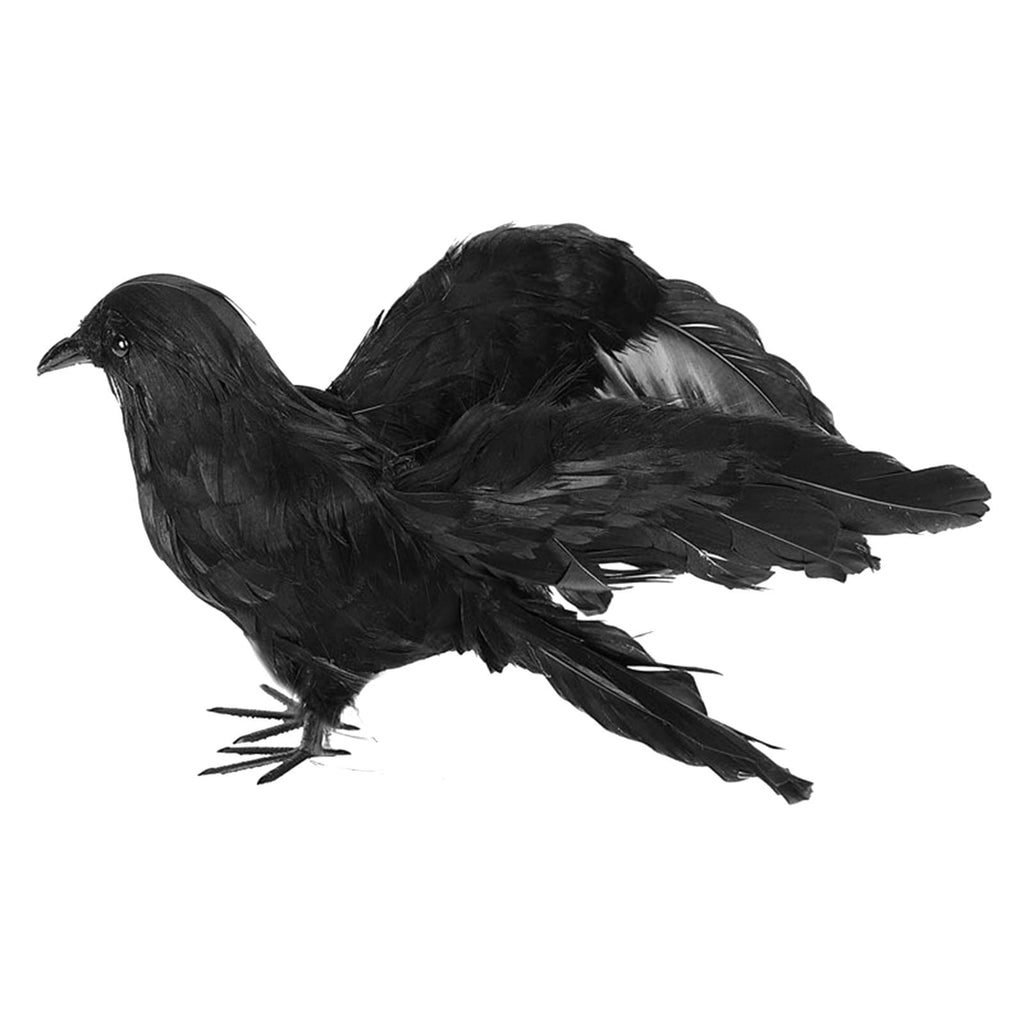 Gothic Mysterious Raven Lamp Light Sculpture, Resin Halloween Moonlight Luminous Crow Bird Led for Home Decor Gift, Bedroom Bedside, Living Room
