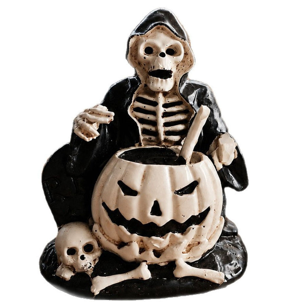 Hotyverty Vintage Window Skeleton Resin Wall Figurine, Gothic Indoor Wall Decor for Door Mantel, Creative Halloween Gift for Halloween Party Decor Enthusiasts
