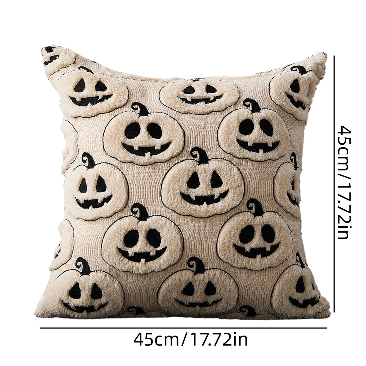 Cute Reading Ghost Plush Throw Pillow, Halloween Book & Pumpkin Bucket Ghost Stuffed Cushion, Spooky Season Decorative Pillow, for Sofa, Bedroom, Party Decor