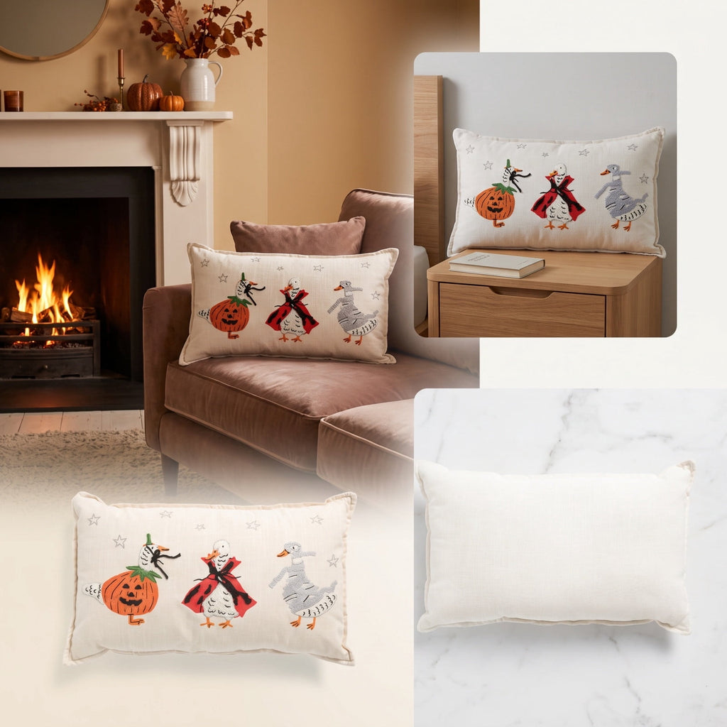 Cute Reading Ghost Plush Throw Pillow, Halloween Book & Pumpkin Bucket Ghost Stuffed Cushion, Spooky Season Decorative Pillow, for Sofa, Bedroom, Party Decor