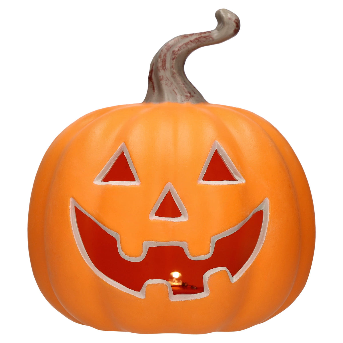 Light-Up Pumpkin Decoration, Orange, 5", Halloween by Way To Celebrate
