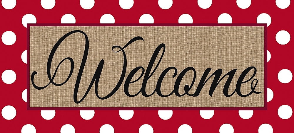 Evergreen Indoor Outdoor Doormat Bundle Set of 5 - Frame and 4 Welcome Seasonal Inserts Halloween Christmas Thanksgiving