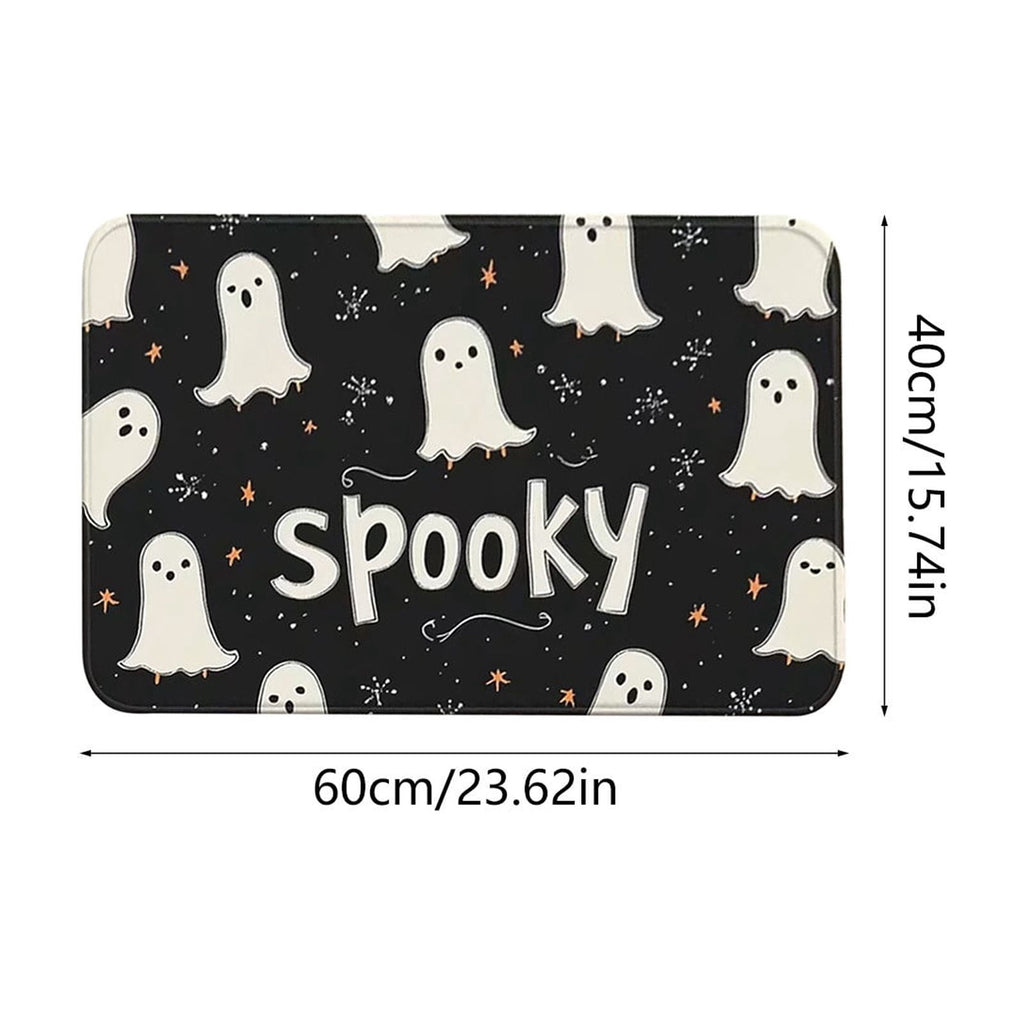 Halloween Pumpkin Doormat, Soft Non-Slip Indoor Outdoor Welcome Rug for Entryway Porch and Front Door