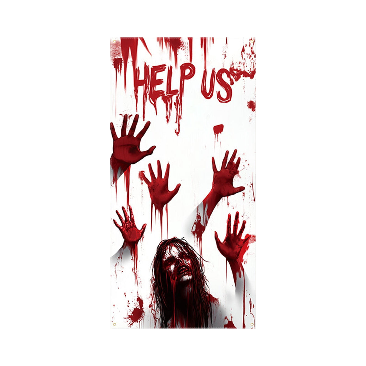 DAMAI Halloween Door Hanging Curtain Party Festival Scene Layout Supplies Decorative Porch Hanging Cloth