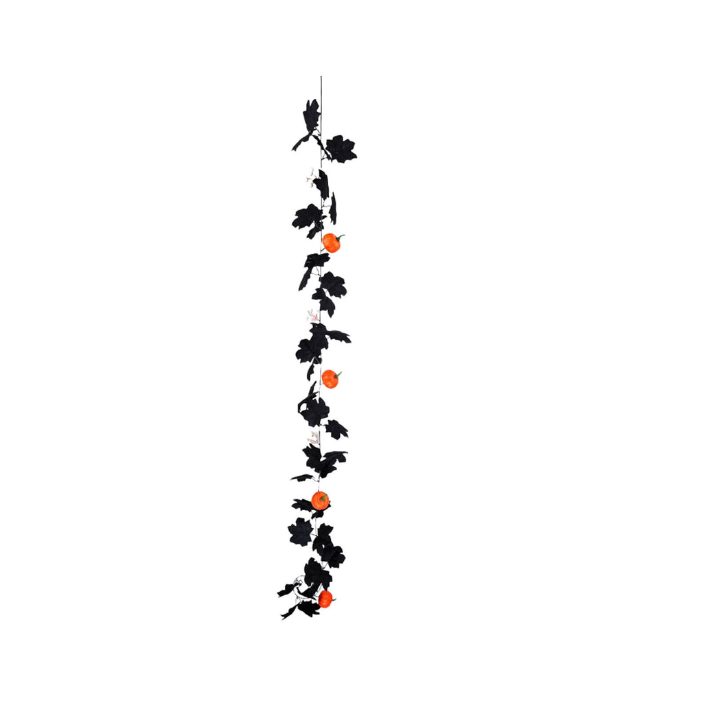CuiLiyq Halloween Tinsel Garland, 78.7 Inch Black Purple Silver Foil with Bats and Ghosts, Party Decor for Mantel, Staircase, Doorway
