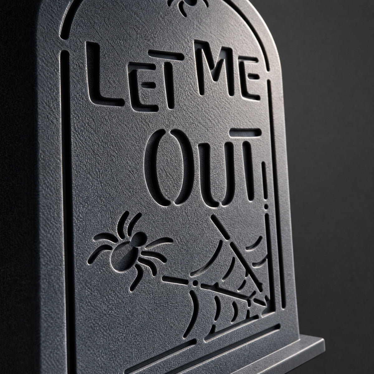 AURIGATE Lit Halloween Tombstone Decoration, Resin Light Up Tombstone with Skeleton Hands, for Tabletop Mantel Spooky Party Decor