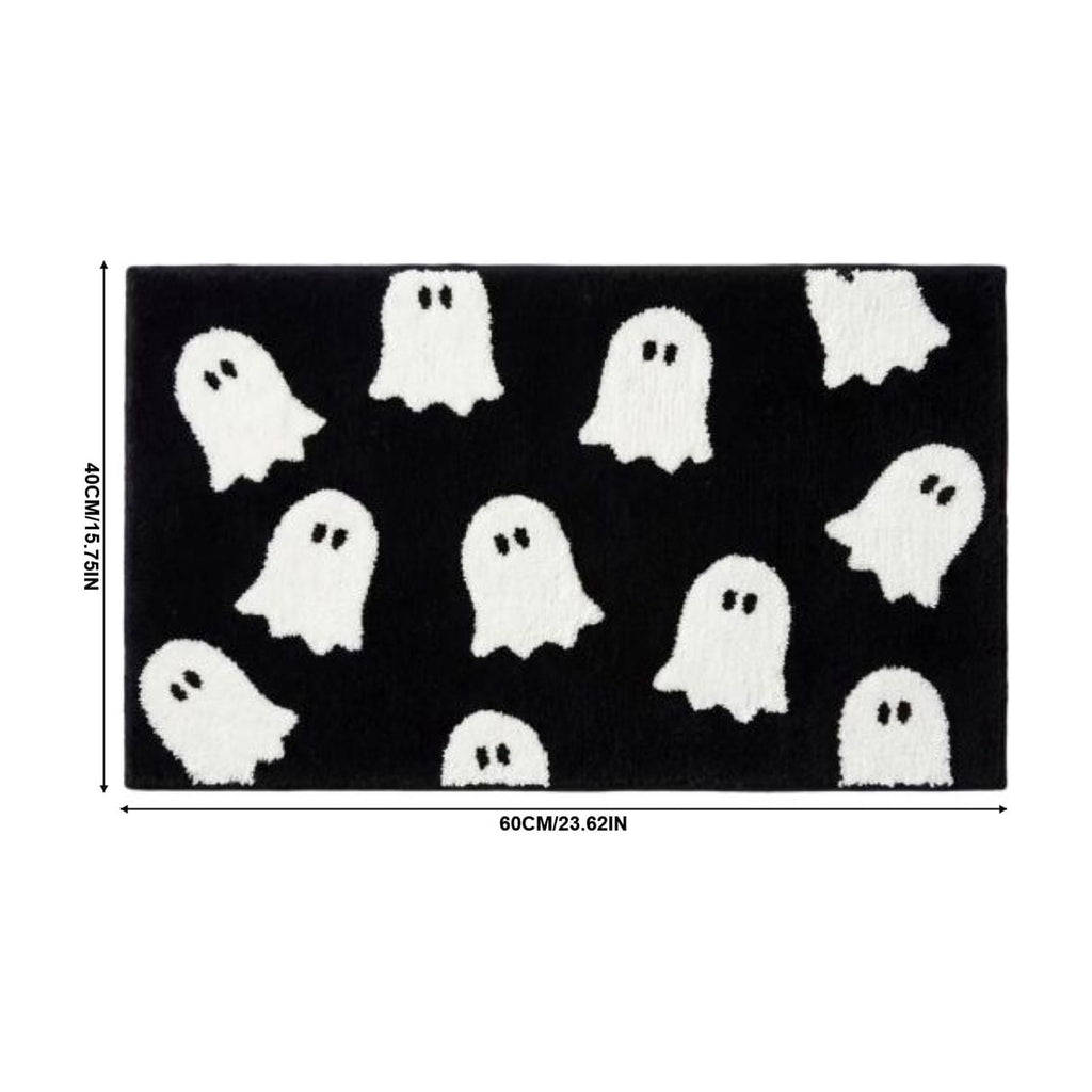 Fllostpr Halloween Pumpkin & Crow Welcome Doormat for Front Door, Non-Slip Vintage Brown Coir Floor Mat for Outdoor Porch Entryway Decor,16x24 Inch