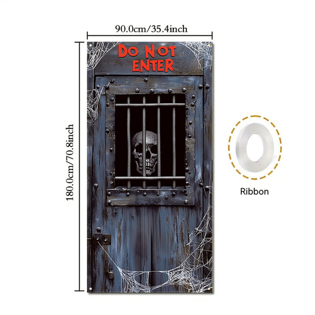 DAMAI Halloween Door Hanging Curtain Party Festival Scene Layout Supplies Decorative Porch Hanging Cloth