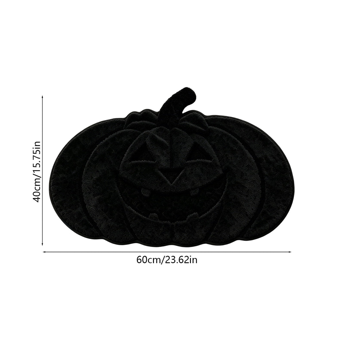 BZPIZ Halloween Cute Pumpkin Door Mat for Front Door, Doormat Outside Entrance, Halloween Decor for Porch and Entryway, Indoor & Outdoor Use Orange