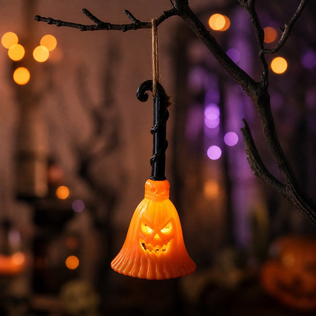 SCNOR Vintage Stained Glass Pumpkin Table Lamp, USB Powered Jack O Lantern Night Light for Halloween Fall Mantel Decor