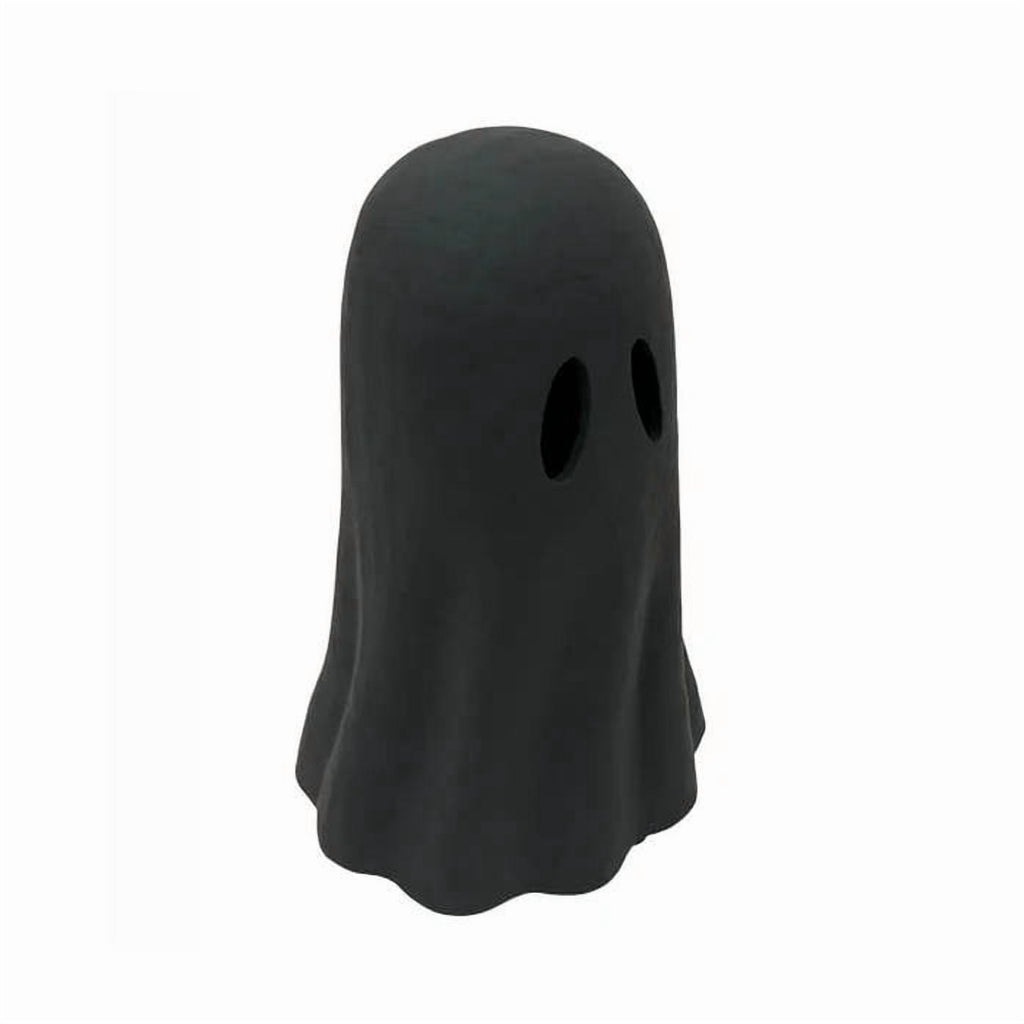 Resin Halloween Ghost Figurine, 10cm Black Spooky Ghost Statue for Mantel Tabletop Centerpiece Porch Indoor Cute Halloween Decor