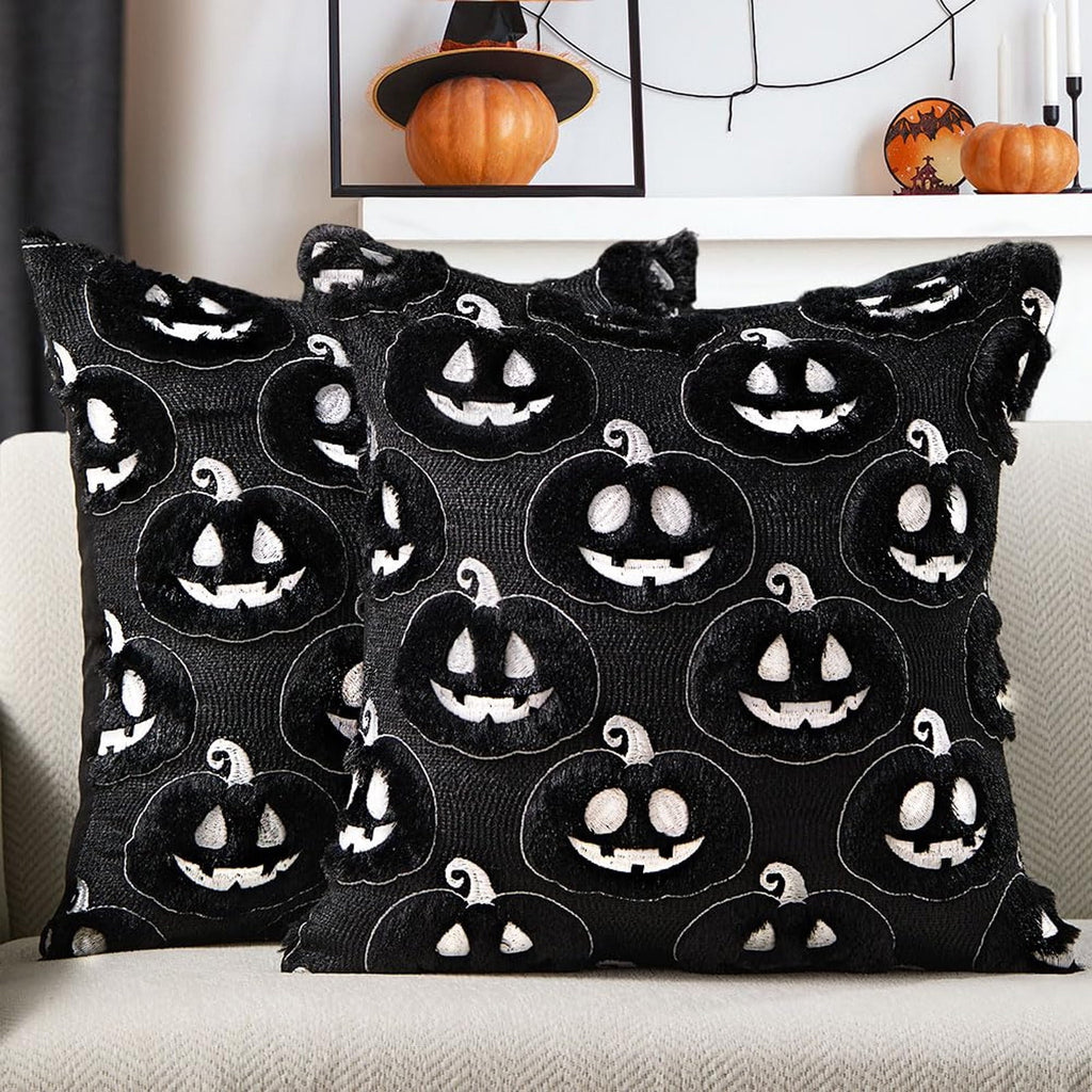 Cute Reading Ghost Plush Throw Pillow, Halloween Book & Pumpkin Bucket Ghost Stuffed Cushion, Spooky Season Decorative Pillow, for Sofa, Bedroom, Party Decor