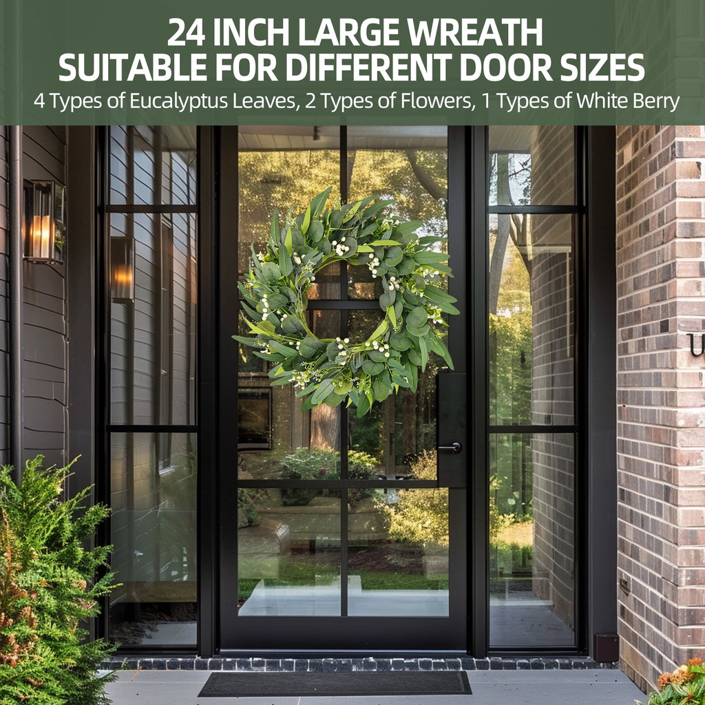 Fall Wreath Pumpkin Wreath for Front Door with Maple Leaves Harvest Wreath for Door Window Porch Thanksgiving Halloween Decor