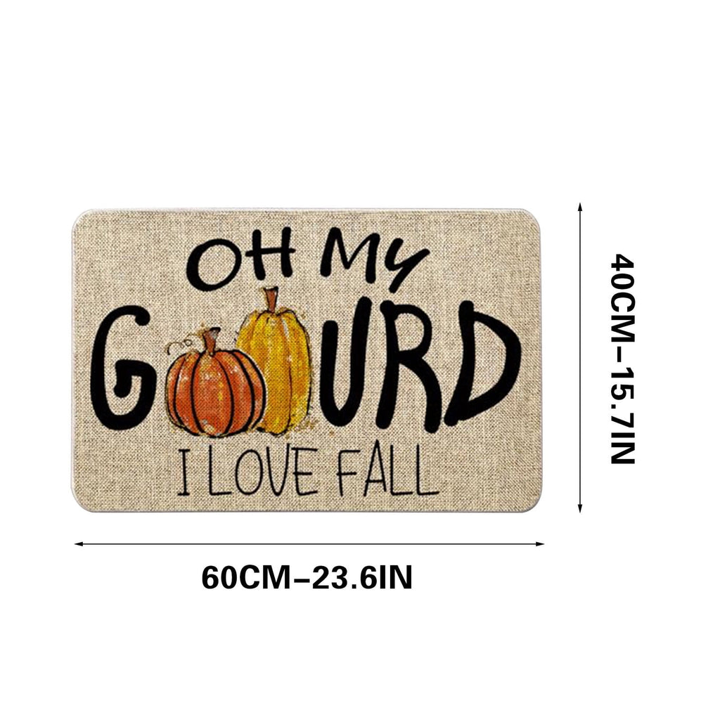 Stijggn Halloween Kitchen Rugs Halloween Mat Halloween Decorations Doormat, Welcome Mats for Front Door,Spooky Outdoor Mats for Front Door, Living Room, Bedroom, K-ids' Room