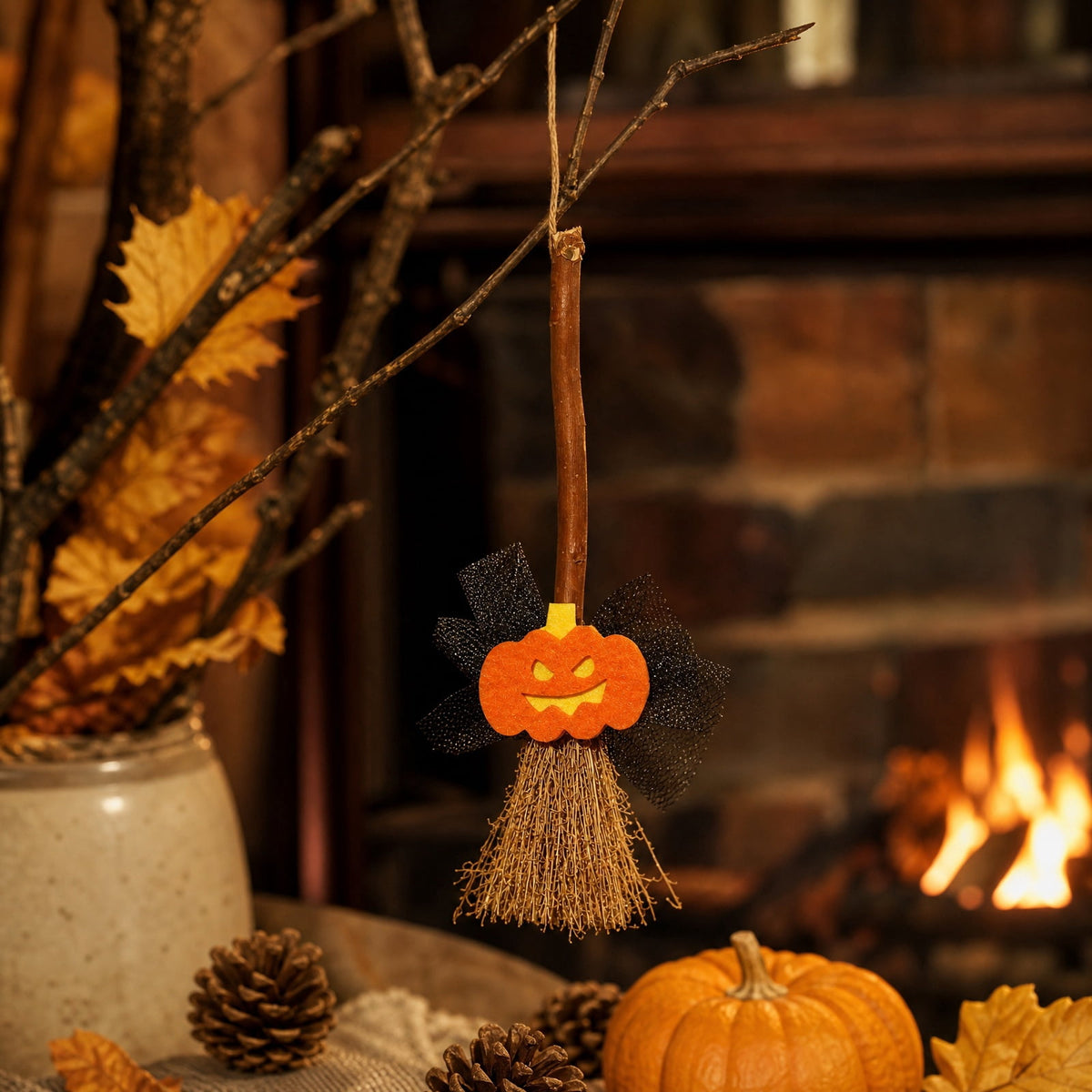 20PCs Halloween Magic Broom, Floating Broom Halloween, Animated Halloween Magical Brooms, Haunted Sounds Moving Animated Broomstick,Halloween Decor