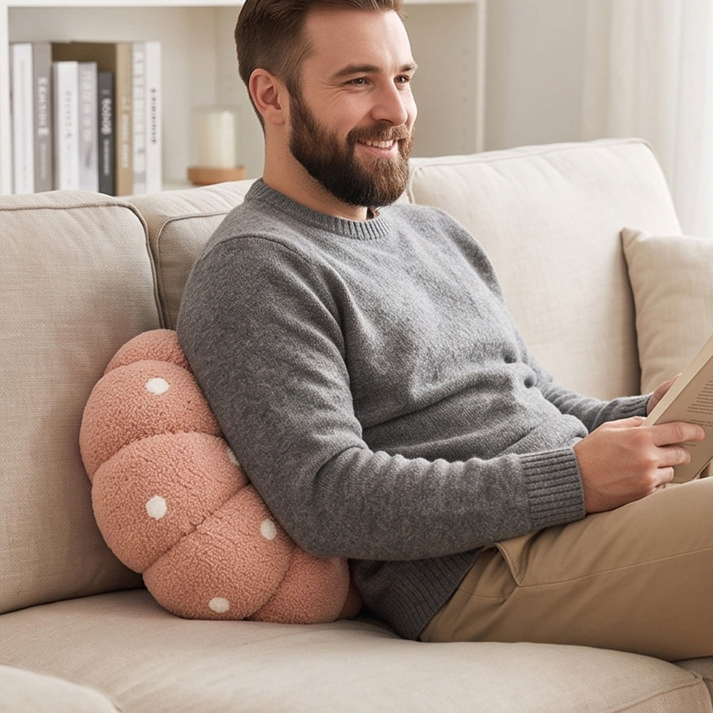 Yhmxh Soft Fluffy Pumpkin Throw Pillow, 3D Plush Sherpa Stuffed Pumpkin Cushion Decor, Cute Autumn Harvest Pumpkin Shaped Plush Toy for Sofa Couch Bed Farmhouse Thanksgiving Halloween Party Decor
