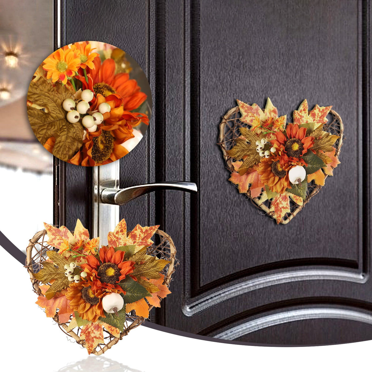 Cheapark Wooden Door Panel Wall Hanging - Seasonal Holiday Decoration For Home Entryways, Festive Window And Door Decor