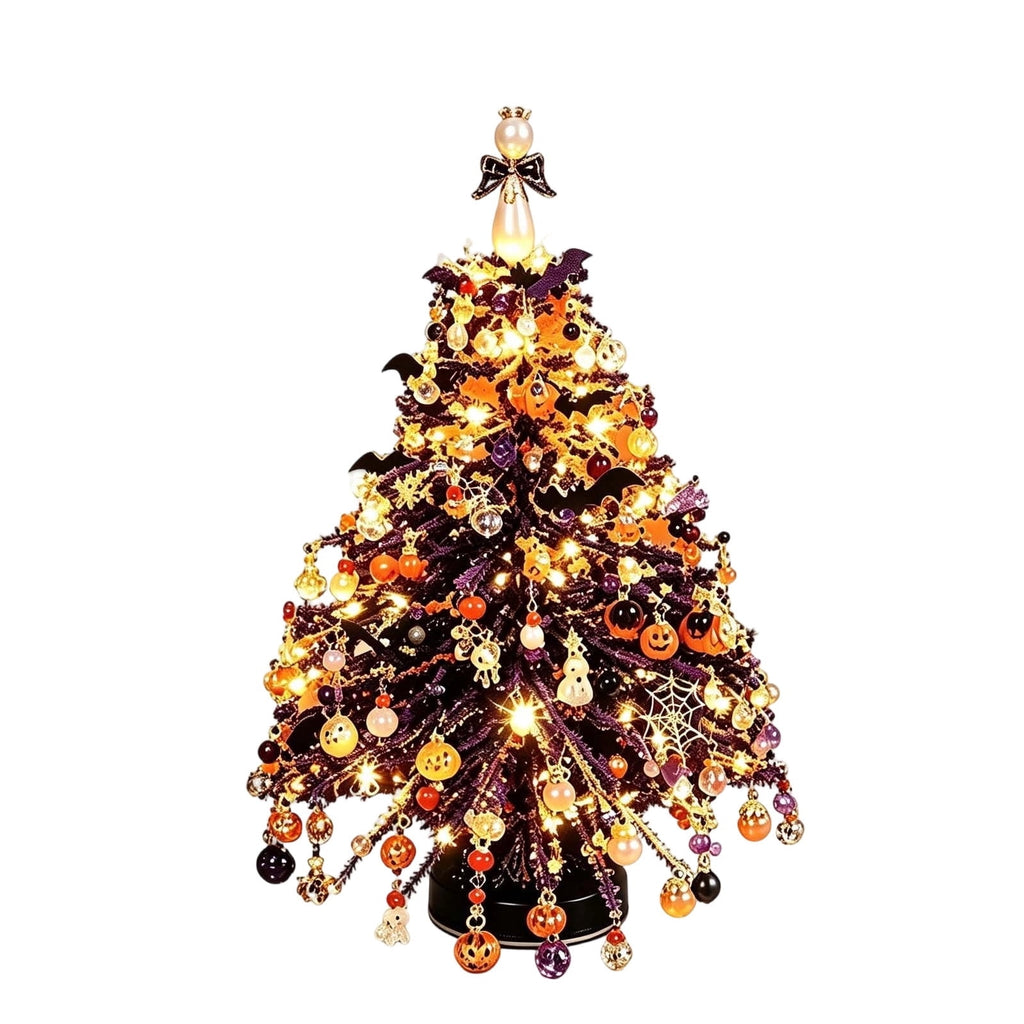 UALSRZL DIY Beaded Christmas Tree Kit, Christmas Decorations Handmade Beads Craft Set, Sparkling Crystal Xmas Ornaments for Table Decor Holiday Gifts