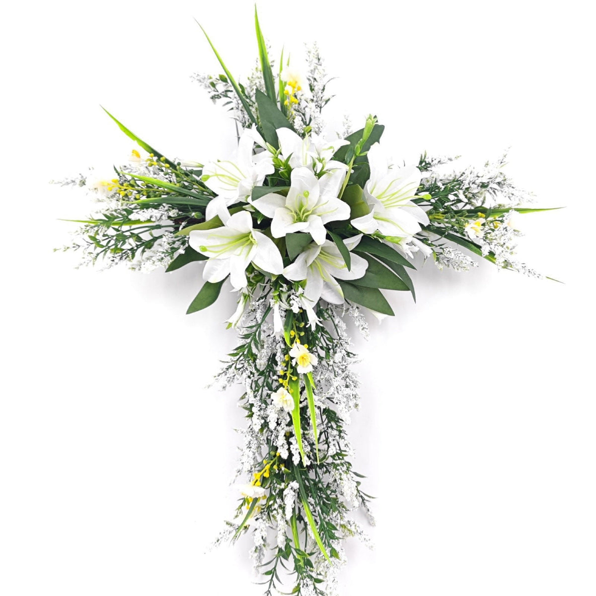 Rijanmt Decorative Plastic Easter Day Wreath, Multicolor
