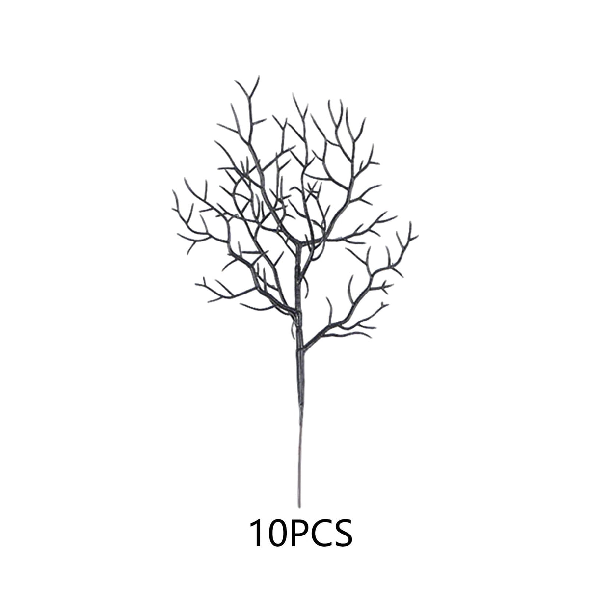 Halloween Artificial Branches, 10Pcs Black Bare Twigs Vase Fillers for Spooky Home Decor, Plastic Decorative Stems for Mantel Table Centerpiece, Creepy Indoor Outdoor Halloween Accents
