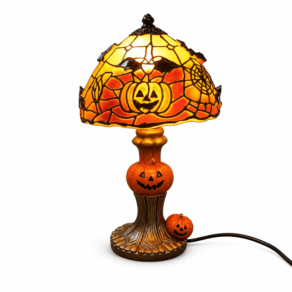 Diceymbol 11.81 Inch Halloween Ghost Night Light, Witch Hat Ghost Lamp with Jack O Lantern, Halloween Decorations Indoor for Table Mantel Party Decor