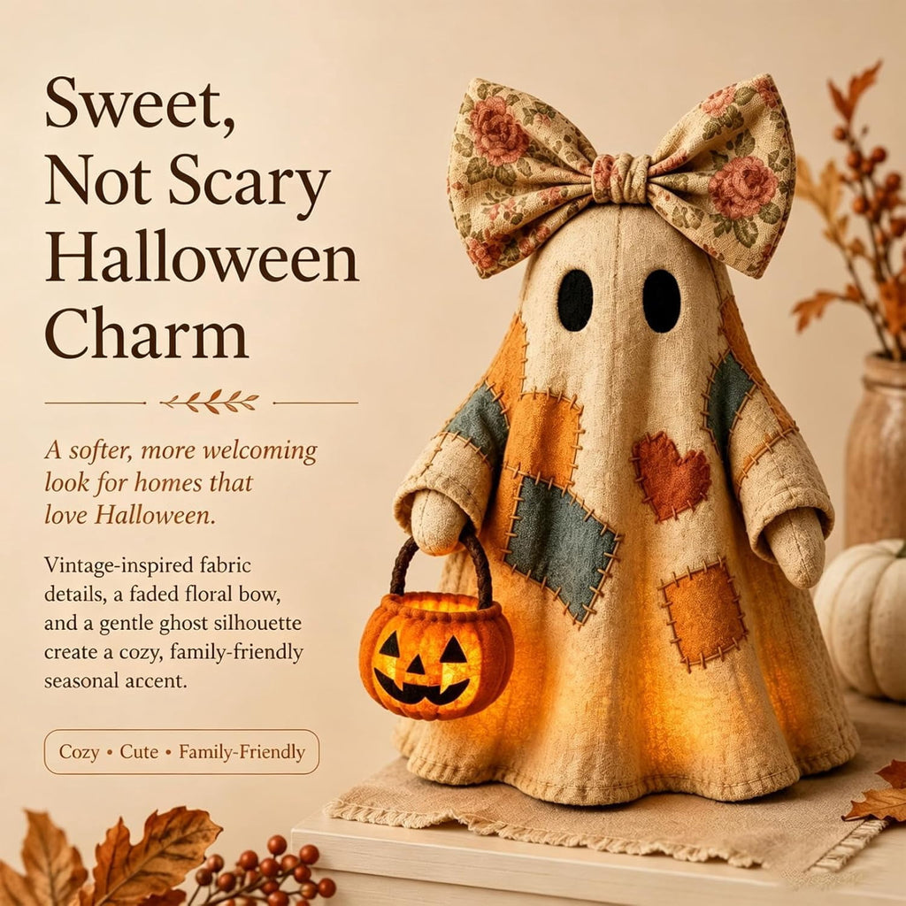 Ghost Night Light Halloween Decorations Bedside Night Light with Tap Control, Dimmable Nursery Decor Lamp, Fun Ghost Gift for K*ids, Halloween Room Decor, Ghost Lamp