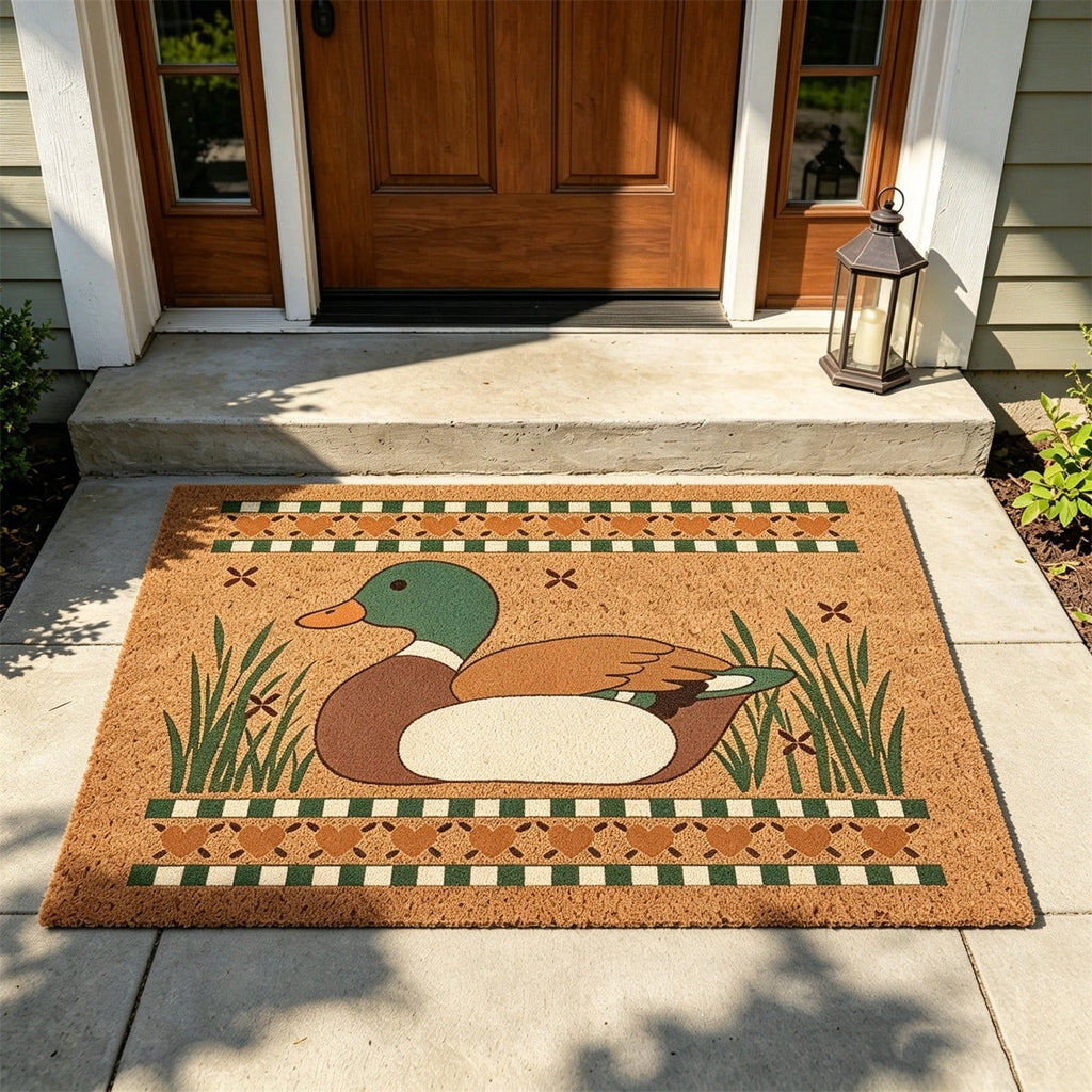 chaungfeng Welcome Fall Door Mat, Seasonal Pumpkin Decorative Doormat, Thick Non-Slip Rugs, for Indoor Outdoor Entrance Floor, Halloween Thanksgiving Decoration (23.6"X15.7")
