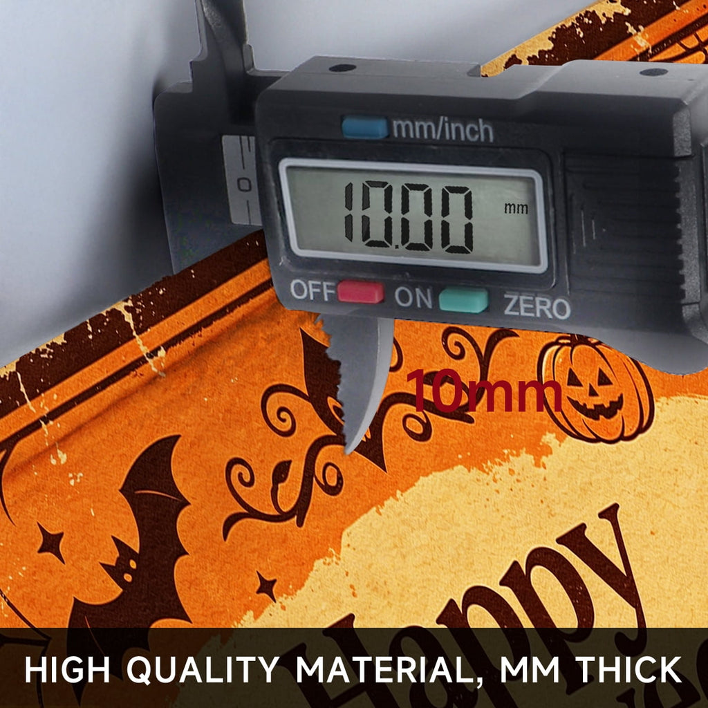 YIMEIS Halloween Orange Pumpkin Lantern Soft Non-slip 1Pc Flannel Mat and Kitchen Rugs,16''x24'',for Bathroom Entryway Bedroom